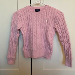 Polo by Ralph Lauren Pink Cable Knit Sweater